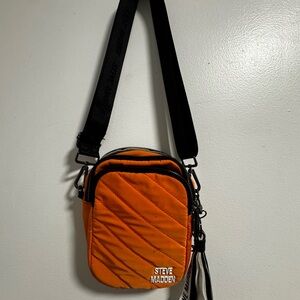 Steve Madden Orange Quilted Belt Bag
